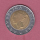 Italia, 1994- 500 Lire  Luca Pacioli- Circulating Commemorative Coin- Bimetallic Bronzital Center In Acmonital Ring- - 500 Lire