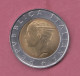 Italia, 1998- 500 Lire FAO - IFAD- Circulating Commemorative Coin- Bimetallic Bronzital Center In Acmonital Ring- - 500 Lire