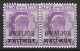 INDIA...." GWALIOR..".....KING EDWARD VI...(1901-10..).......2a X PAIR......SG50A......MH... - Gwalior