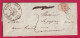 CAD TYPE 11 BORT CORREZE BOITE RURALE P AUTIGNAC DECIME RURAL POUR MAURIAC CANTAL 1838 LETTRE - 1801-1848: Precursors XIX