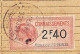 Connaissement De Diégo-Suarez Pour Bordeaux 1929 Timbre Fiscal 2 F 40 Légende Madagascar Bleu Clair - Covers & Documents