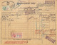 Connaissement De Diégo-Suarez Pour Bordeaux 1929 Timbre Fiscal 2 F 40 Légende Madagascar Bleu Clair - Lettres & Documents