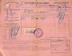 Connaissement De Tamatave Pour Bordeaux 1923 Timbre Fiscal Madagascar Surcharge 2 F 40 - Cartas & Documentos