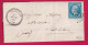 N°22 GC 3931 THERVAY JURA CAD TYPE 22 POUR DOLE 1865 INDICE 12 LETTRE - 1849-1876: Klassik
