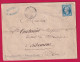 N°22 GC 4403 BLAMONT DOUBS CAD TYPE 22 CACHET MUSIQUE DE MESLIERES POUR RIBEMONT AISNE LETTRE - 1849-1876: Période Classique