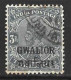 INDIA.." GWALIOR..".....KING GEROGE V..(1910-36.).....3p.......SG86.....CDS....VFU. - Gwalior