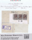 Ireland 1922 Thom Rialtas 5-line Ovpt On 9d Agate, Control S22 Imperf, In Strip Of 3 On Part Dr. Reilly Cover - Oblitérés