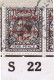 Ireland 1922 Thom Rialtas 5-line Ovpt On 9d Agate, Control S22 Imperf, In Strip Of 3 On Part Dr. Reilly Cover - Gebraucht