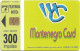 Montenegro - Telecom - Montenegro Card, Gem5 Red, 08.2000, 300Units, 25.000ex, Used - Montenegro