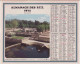 Calendrier France 1972 Nimes Gard Le Jardin De La Fontaine Fleurs Et Neige Montagne - Grand Format : 1971-80