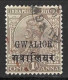 INDIA..." GWALIOR.."....KING GEORGE V...(1910-36..)......1A.......SG80.......CDS....VFU... - Gwalior