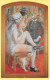 Carte Postale - Au Chien Qui Fume Paris. Couple Art Nouveau Jungendstil, Femme Nue - Kabarett