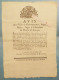 ● Affiche 1791 Chevalier De PERRON Duché De Savoye Chambéry - Passeports / Certificats De Vie & Moeurs Savoie Révolution - Affiches
