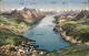 11737657 Wallensee Panoramakarte Walenstadt - Autres & Non Classés