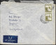 Palestine Jerusalem Cover Mailed To Switzerland 1947. 2x 20M Rate - Palestina