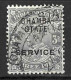 INDIA..." CHAMBA SERVICE STATE..."....KING GEORGE V...(1910-36..)..." 1913-23..".....3p......CDS.....VFU... - Chamba