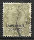 INDIA..." CHAMBA  STATE SERVICE...."....KING GEORGE V...(1910-36..)......4As......SG054......CDS......VFU.... - Chamba