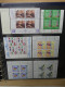 Delcampe - BRD Bund Postfrische Sammlung 4er Blocks Im Safe Binder #LY746 - Collections