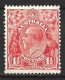 AUSTRALIA....KING GEORGE V...(1910-36..)...".HEAD.."....1 & HALFd.....SG96a......MH.. - Ongebruikt