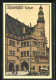 Steindruck-AK Schweinfurt A. M., Rathaus Mit Markt  - Other & Unclassified