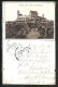Vorläufer-Lithographie Coburg, 1893, Veste Von Der Westseite  - Coburg