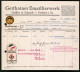 Rechnung Geithain I. Sa. 1934, Geithainer Emaillierwerk Grässler & Schmidt, Aufkleber Arbeitsschlacht 1934,   - Sonstige & Ohne Zuordnung