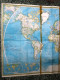 Delcampe - World Maps Old-the World National Geographic Society Before 1975-1 Pcs - Topographische Kaarten