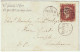 GB / England -1857 SG37 (Spec.C9(1)f) 1d (red)orange-brown Plate 52 (AJ) On Toned Paper, "J" Flaw On Cover From BRIGHTON - Briefe U. Dokumente