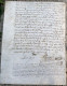 PARCHEMIN An 1784 Fait à BRAINE 02 AISNE - Joseph ? Laboureur à CIRY - LEVESQUE - ROUCOURT à CHASSEMY - TATTE - TACONNET - Documents Historiques
