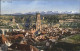 11757339 Fribourg FR Vue Generale Et La Cathedrale Fribourg - Altri & Non Classificati