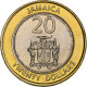 Jamaïque, 20 Dollars, Marcus Garvey, 2001, Bimétallique, SPL+, KM:182 - Jamaique