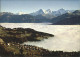 11715457 Beatenberg Im Nebelmeer Mit Schreckhorn Finsteraarhorn Eiger Moench Jun - Autres & Non Classés