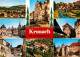 72649083 Kronach Oberfranken Panorama Marktplatz Brunnen Fachwerkhaeuser Stadtma - Kronach