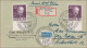 Einschreiben 1953 Nach Düsseldorf - Unterränder, MeF - Lettres & Documents