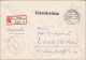 Postsache Einschreiben 1956 Nach Lank - Brieven En Documenten