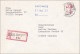 DDR:  1991 - Einschreiben Aus Bergen Nach Bamberg - Lettres & Documents