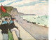 Albert MARQUET . La Plage De Fécamp - Malerei & Gemälde