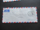 Afrika Sudan 1963 2 Belege Air Mail / Luftpost Firmenumschläge Taha Elsayed El Roubi & Co. Khartoum Sudan Auslandsbriefe - Sudan (1954-...)