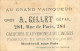 Carte A. GILLET Galoches D'Auvergne Et De Limoges MONTREUIL SOUS BOIS Illustrée Au Recto - Visitekaartjes