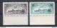 1942 SAN MARINO - Posta Aerea, N. 19/20 Bordo Di Foglio Basso, Francobolli Di Posta Aerea Del 1931 Soprastampati, MNH** - Luftpost