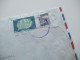 Asien Irak Um 1963 Air Mail Luftpost Violetter Stempel Und Rückseitig Violetter Dreieckstempel Auslandsbrief - Iran