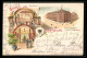 Lithographie Dortmund, Hotel Lindenhof J. Duschner Mit Restaurant Und Wintergarten  - Dortmund