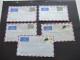 GB Kolonie Mauritius Um 1964 By Air Mail Luftpost Insgesamt 5 Belege / Firmenumschläge Port Louis Mauritius - Mauritius (...-1967)