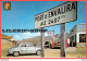 AUTOMOBILES RENAULT Dauphine CHEVROLET Impala - STATION SERVICE MOBIL ESSO - Port D'ENVALIRA CPA ±1960  - Passenger Cars