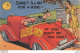 Vintage 1950s Comic Postcard SURE ! I'LL GO FOR A RIDE - IF YOU DON'T GO TOO FAR ! # Convertible Car - Humour