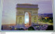 CARNET-DÉPLIANT DE CARTES POSTALES COMPLET "SOUVENIR DE PARIS" AVEC UN PLAN ET  LISTE DES STATIONS DE MÉTRO - Autres Monuments, édifices