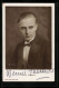 AK Schauspieler Werner Fuetterer In Denkerpose, Original Autograph  - Acteurs