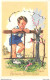 ILLUSTRATEUR . LAGARDE " ENFANTS / HEUREUX ANNIVERSAIRE " CPA 9 X 14 ETAT NEUF - Anniversaire