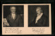 AK Johann Wolfgang Von Goethe Und Friedrich Schiller  - Writers