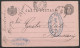 Roumanie - CP EP 5b Càd BUZEU /24 JUN 1890 Pour BUCURESTI (Bucarest) - Càd Arrivée BUCURESTI /25 JUN 1890 - Postal Stationery